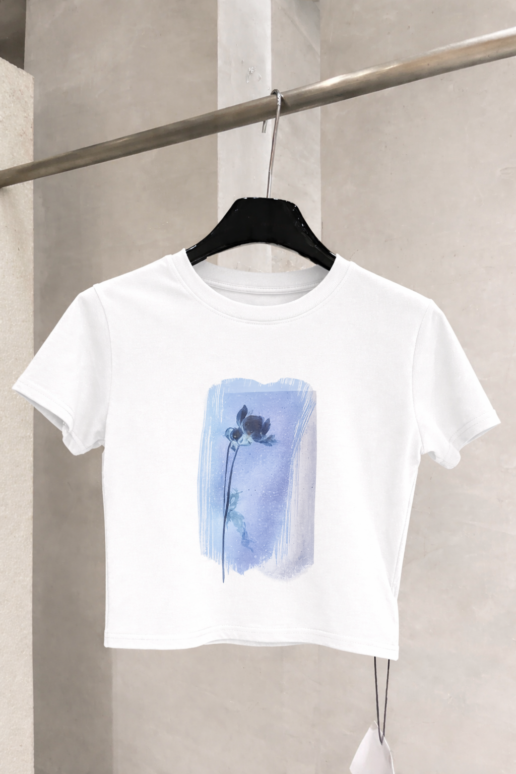 Cute Blue Shade Crop-Top